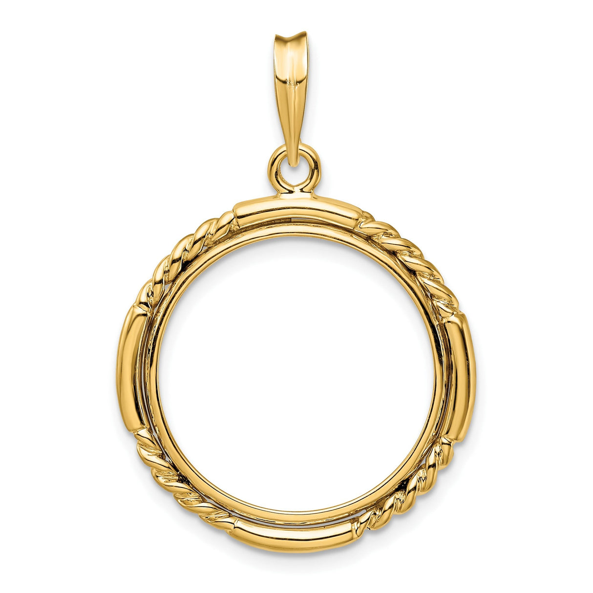 20 mm 14k Yellow Gold coin bezel for 20 mm Coin