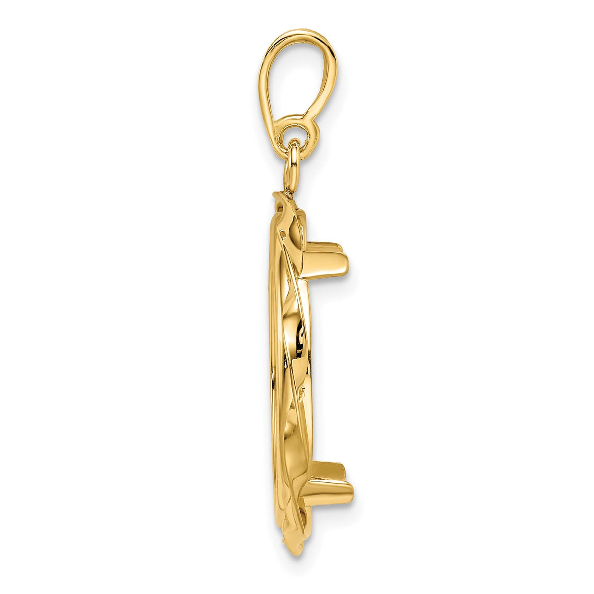 20 mm 14k Yellow Gold coin bezel for 20 mm Coin — alternate view