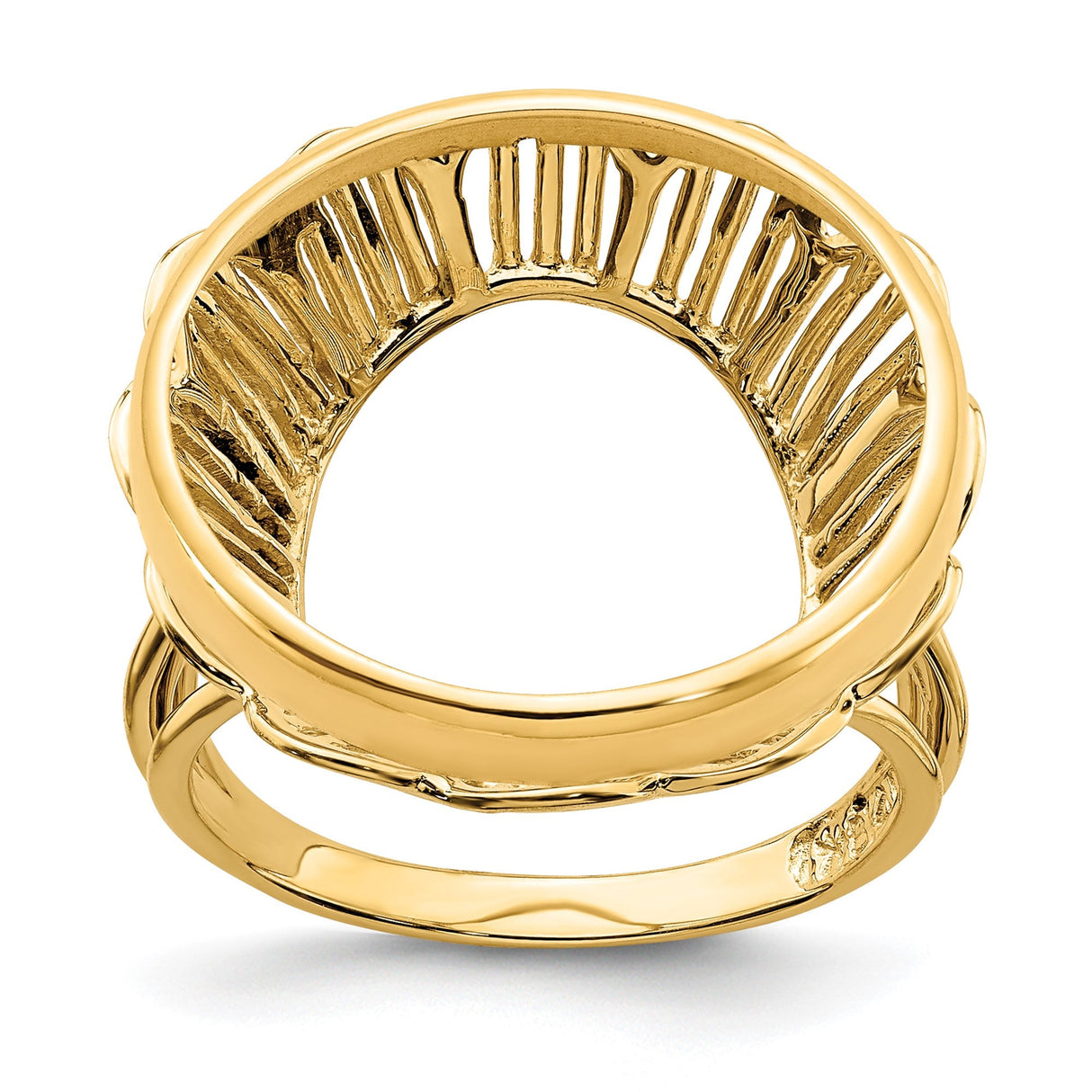 20 mm 14k Yellow Gold coin bezel for 20 mm Coin — additional image