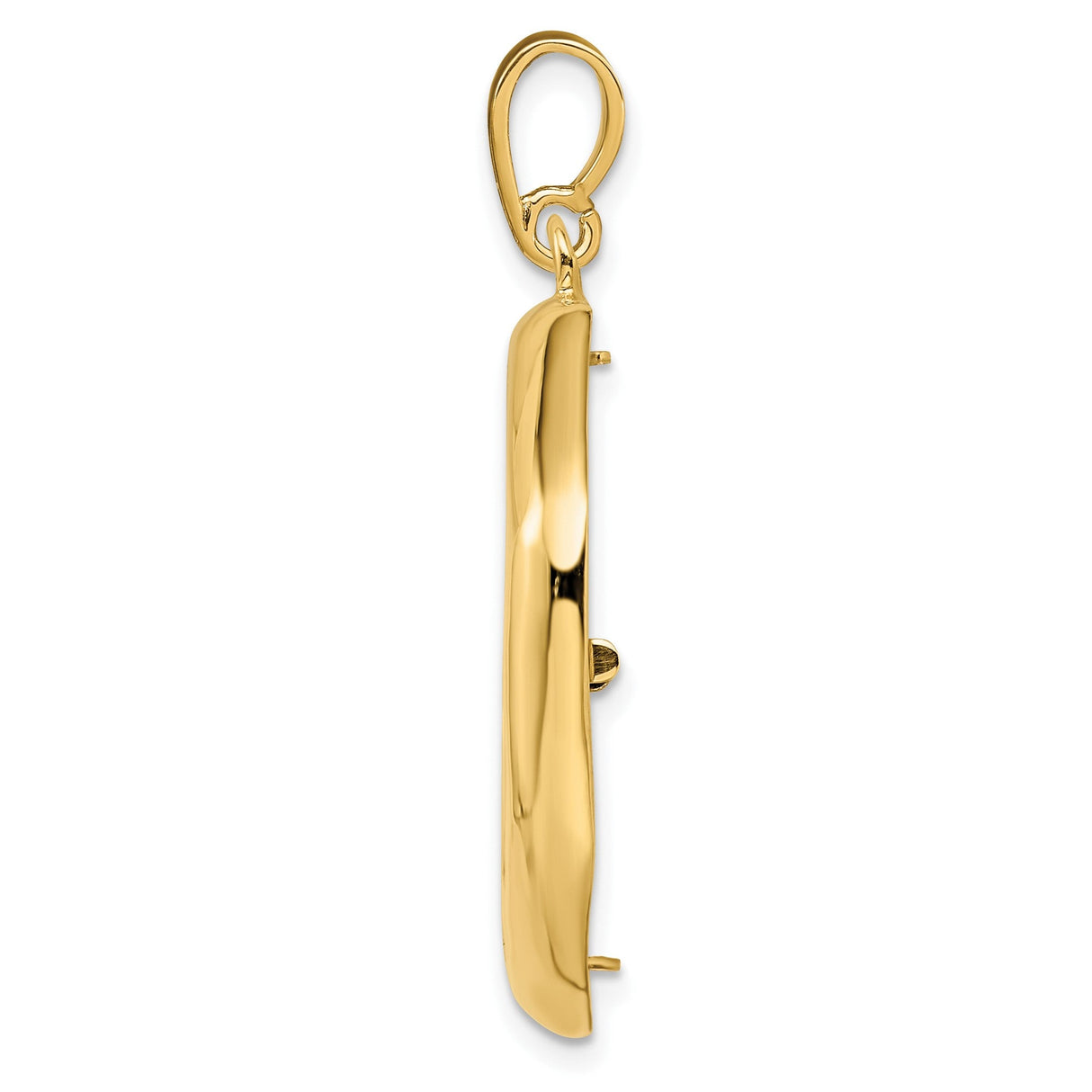 22 mm 14k Yellow Gold coin bezel for 21.6 mm Coin — alternate view