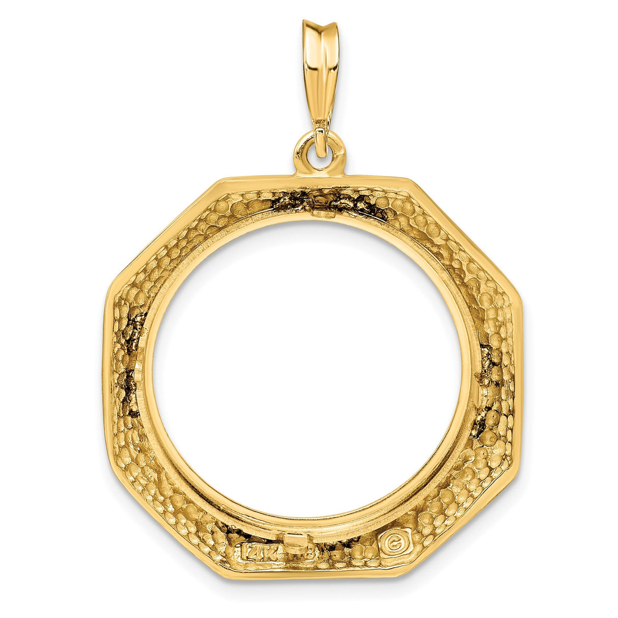 22 mm 14k Yellow Gold coin bezel for 21.6 mm Coin — additional image