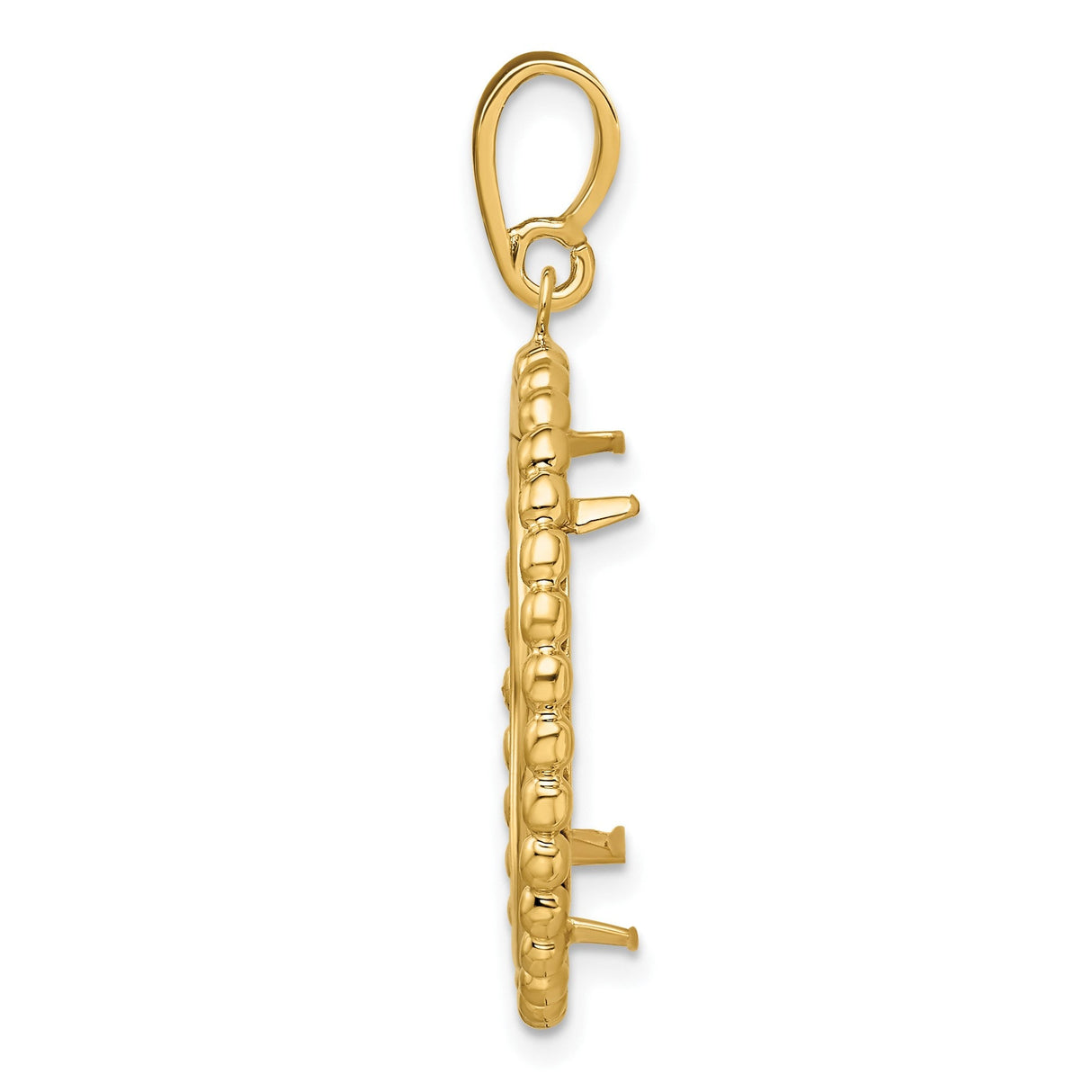 22 mm 14k Yellow Gold coin bezel for 21.6 mm Coin — alternate view