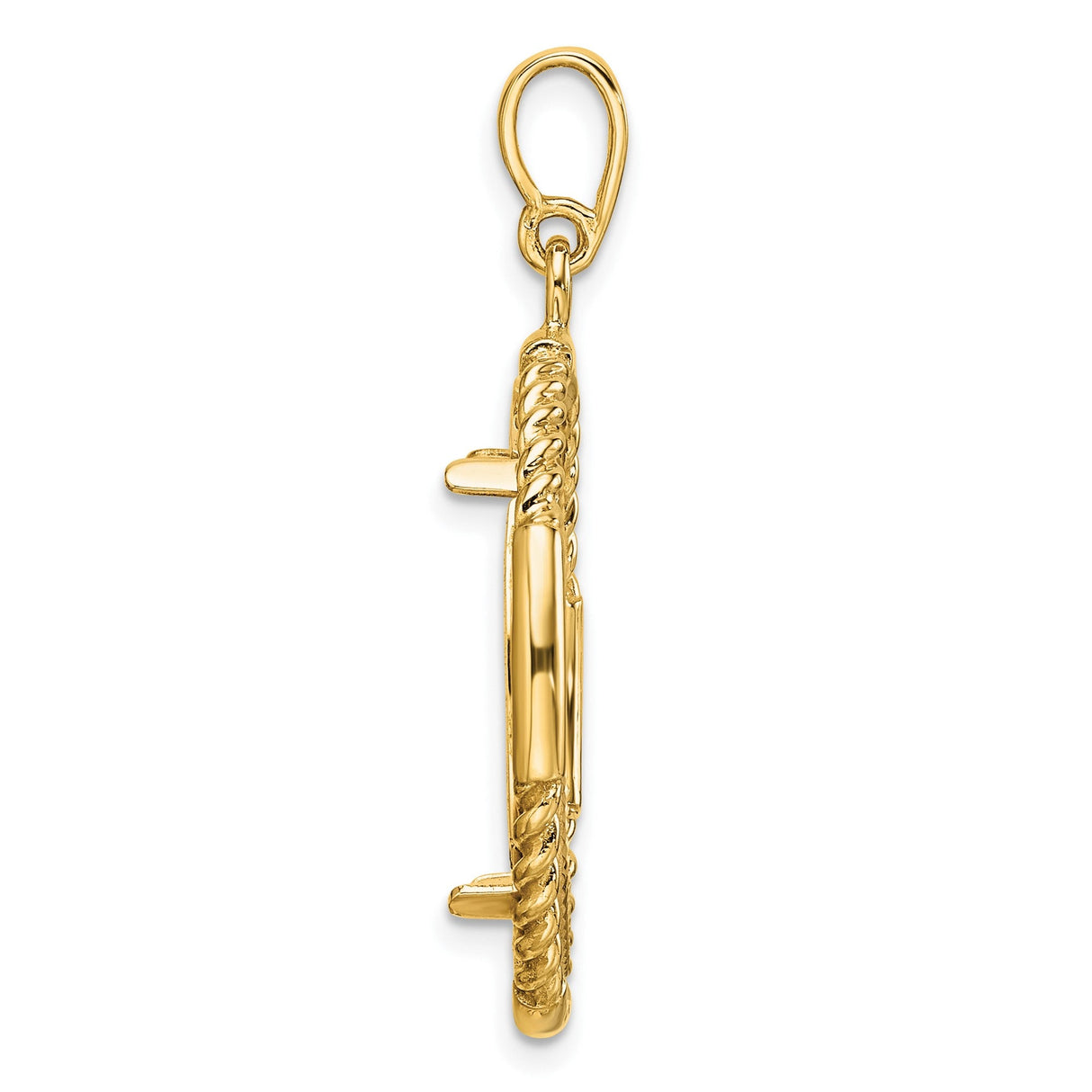 22 mm 14k Yellow Gold coin bezel for 21.6 mm Coin — alternate view
