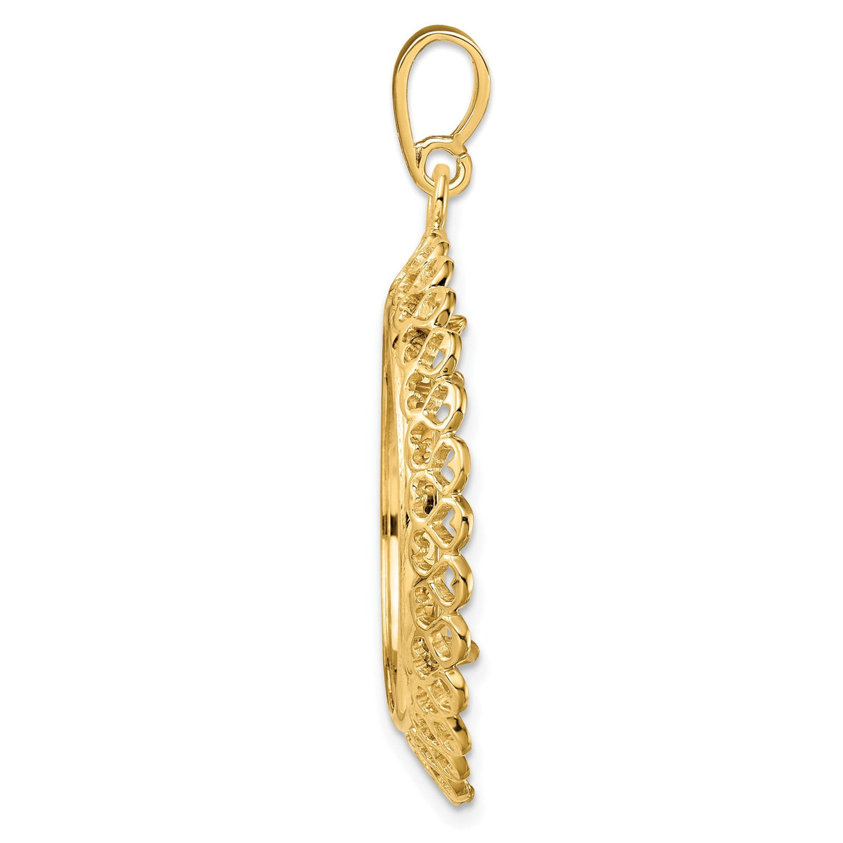 22 mm 14k Yellow Gold coin bezel for 21.6 mm Coin — alternate view