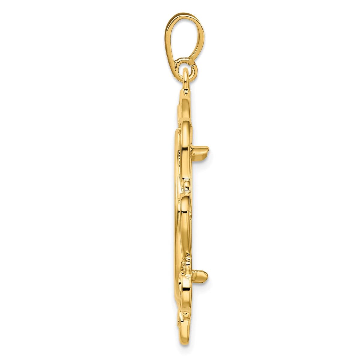 22 mm 14k Yellow Gold coin bezel for 21.6 mm Coin — alternate view