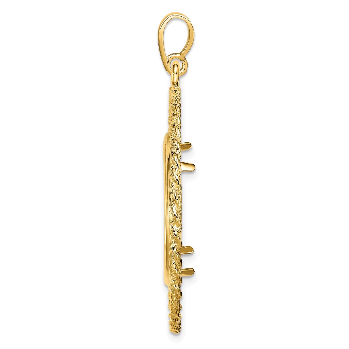 22 mm 14k Yellow Gold coin bezel for 21.6 mm Coin — alternate view