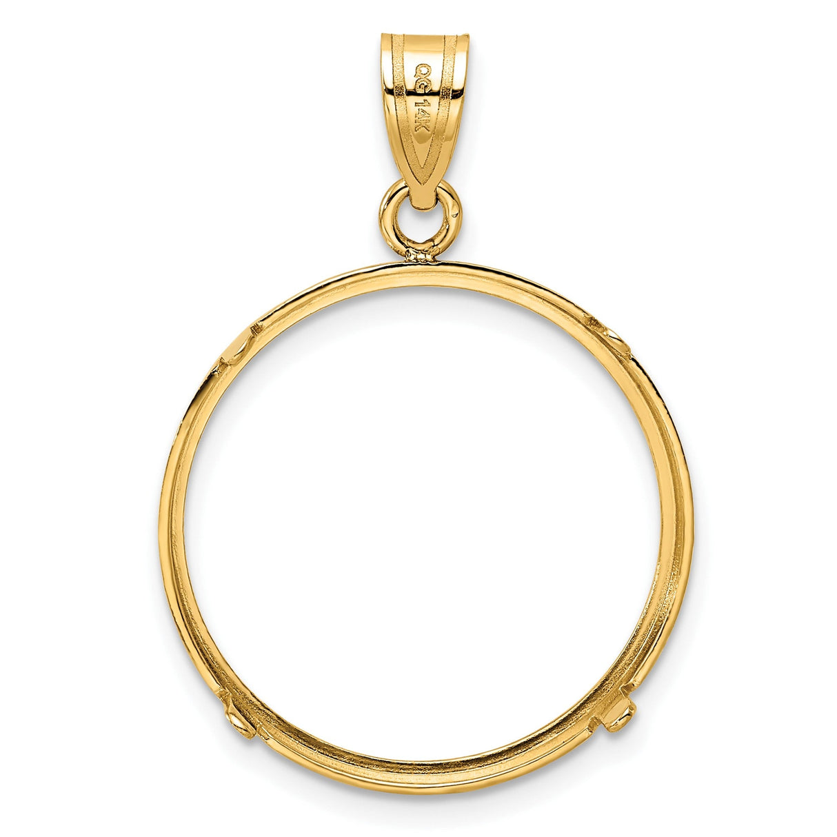 22 mm 14k Yellow Gold coin bezel for 21.6 mm Coin — additional image