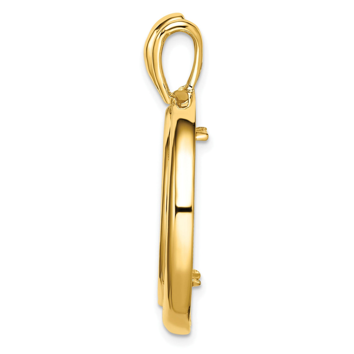 22 mm 14k Yellow Gold coin bezel for 21.6 mm Coin — alternate view