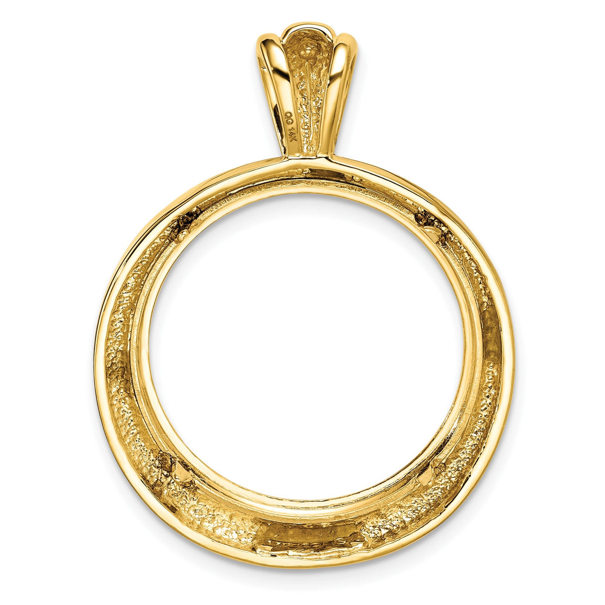 22 mm 14k Yellow Gold coin bezel for 21.6 mm Coin — additional image