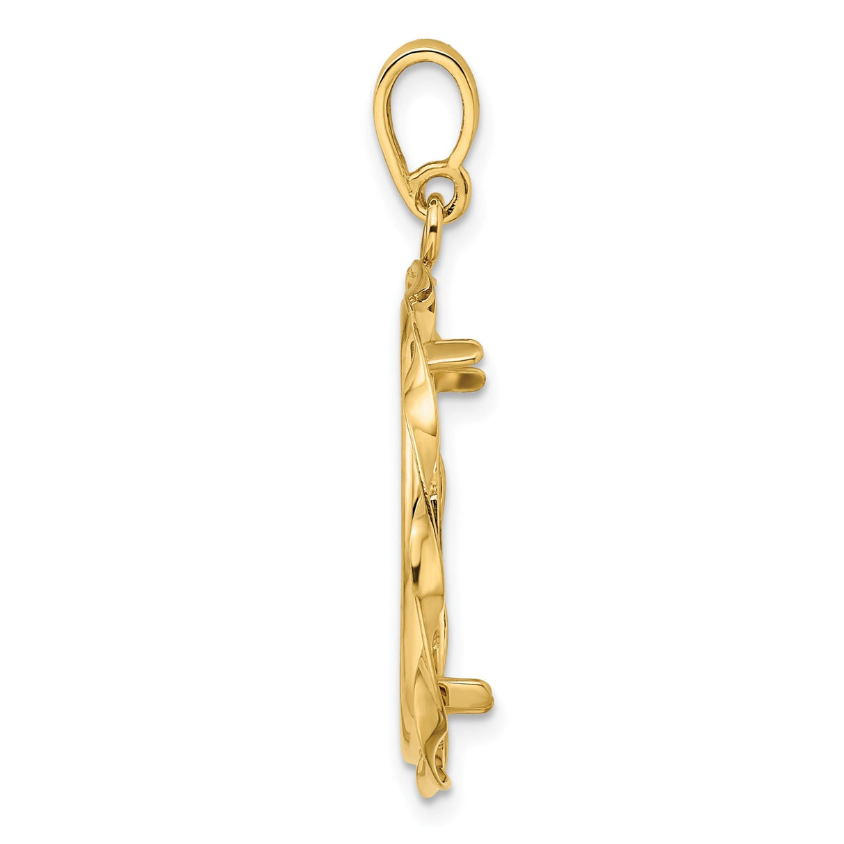 22 mm 14k Yellow Gold coin bezel for 21.6 mm Coin — alternate view