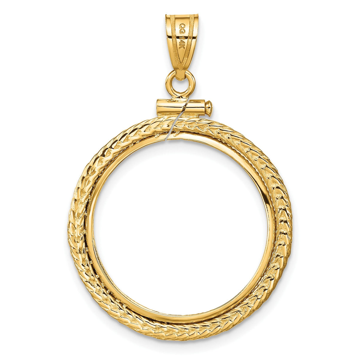 22 mm 14k Yellow Gold coin bezel for 21.6 mm Coin — additional image