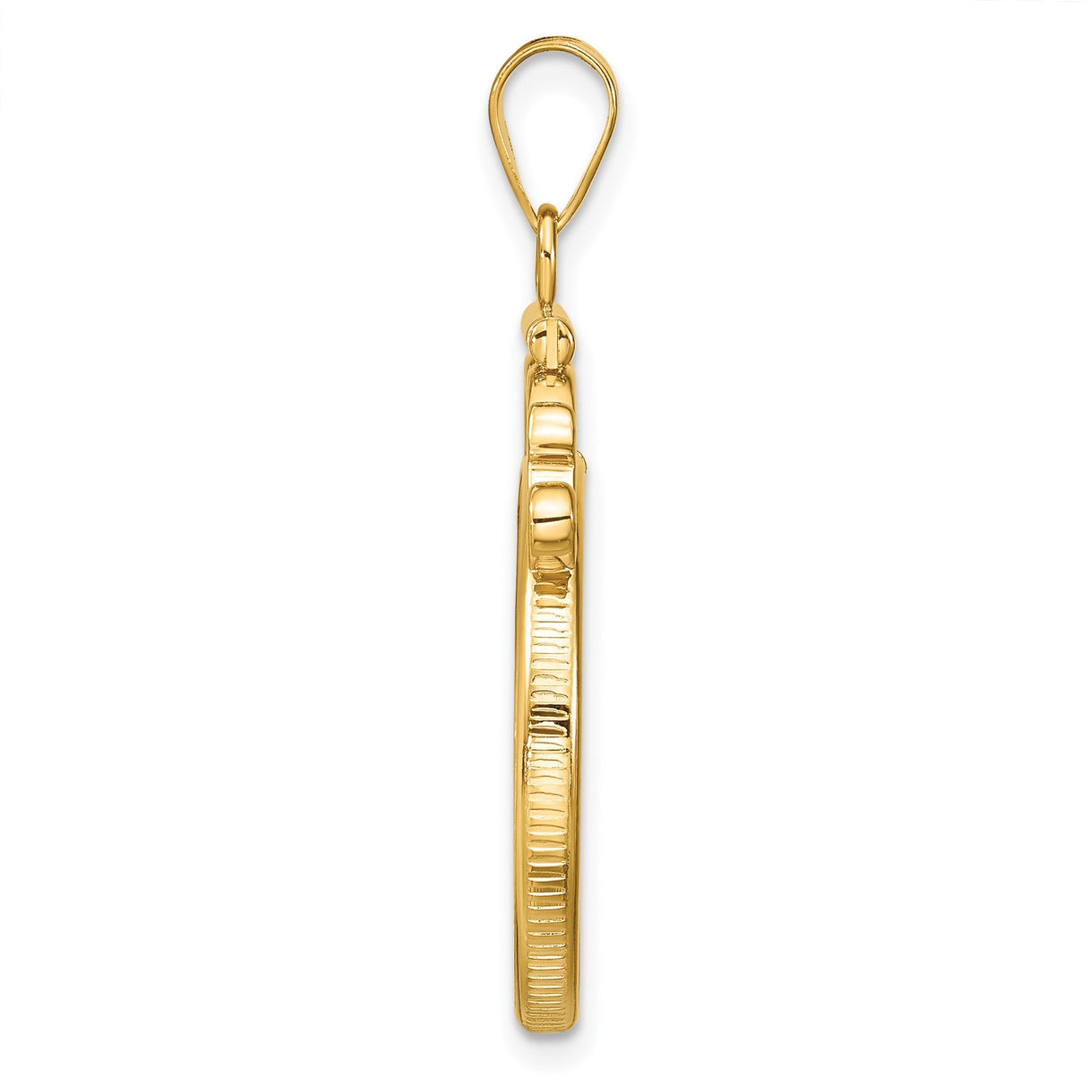 22 mm 14k Yellow Gold coin bezel for 21.6 mm Coin — alternate view