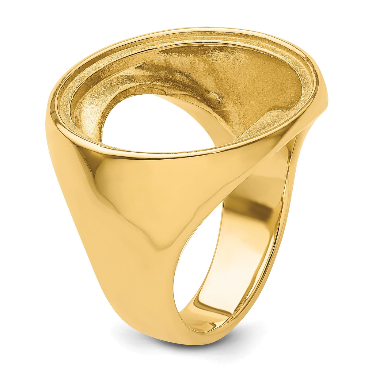 22 mm 14k Yellow Gold coin bezel for 21.6 mm Coin — additional image