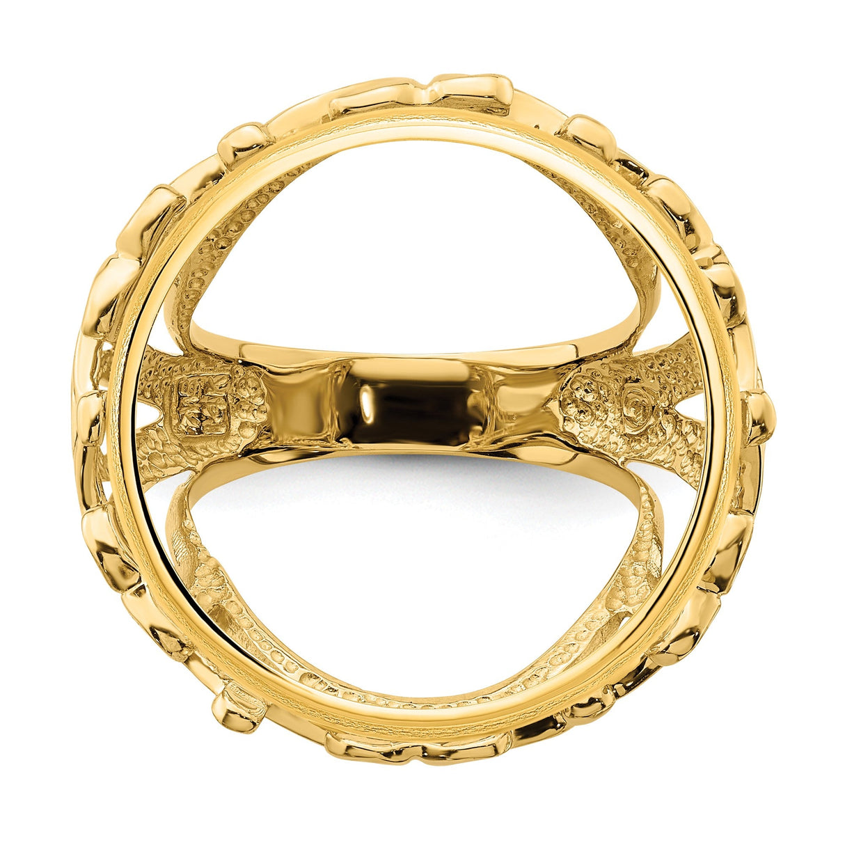 22 mm 14k Yellow Gold coin bezel for 21.6 mm Coin — additional image
