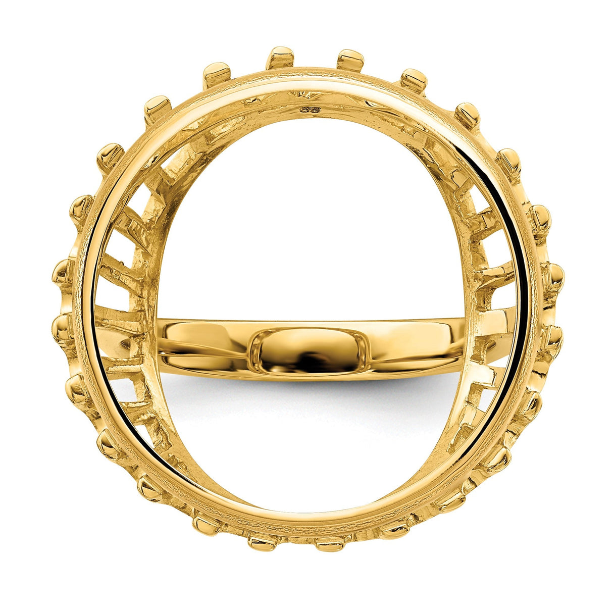 22 mm 14k Yellow Gold coin bezel for 21.6 mm Coin — additional image