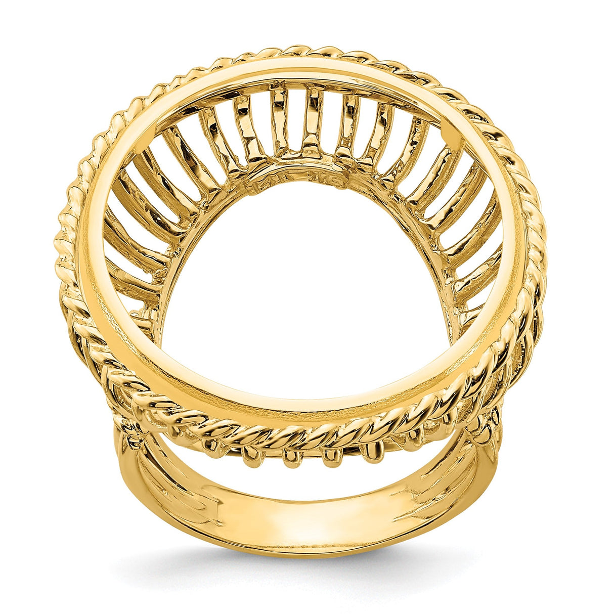22 mm 14k Yellow Gold coin bezel for 21.6 mm Coin — additional image