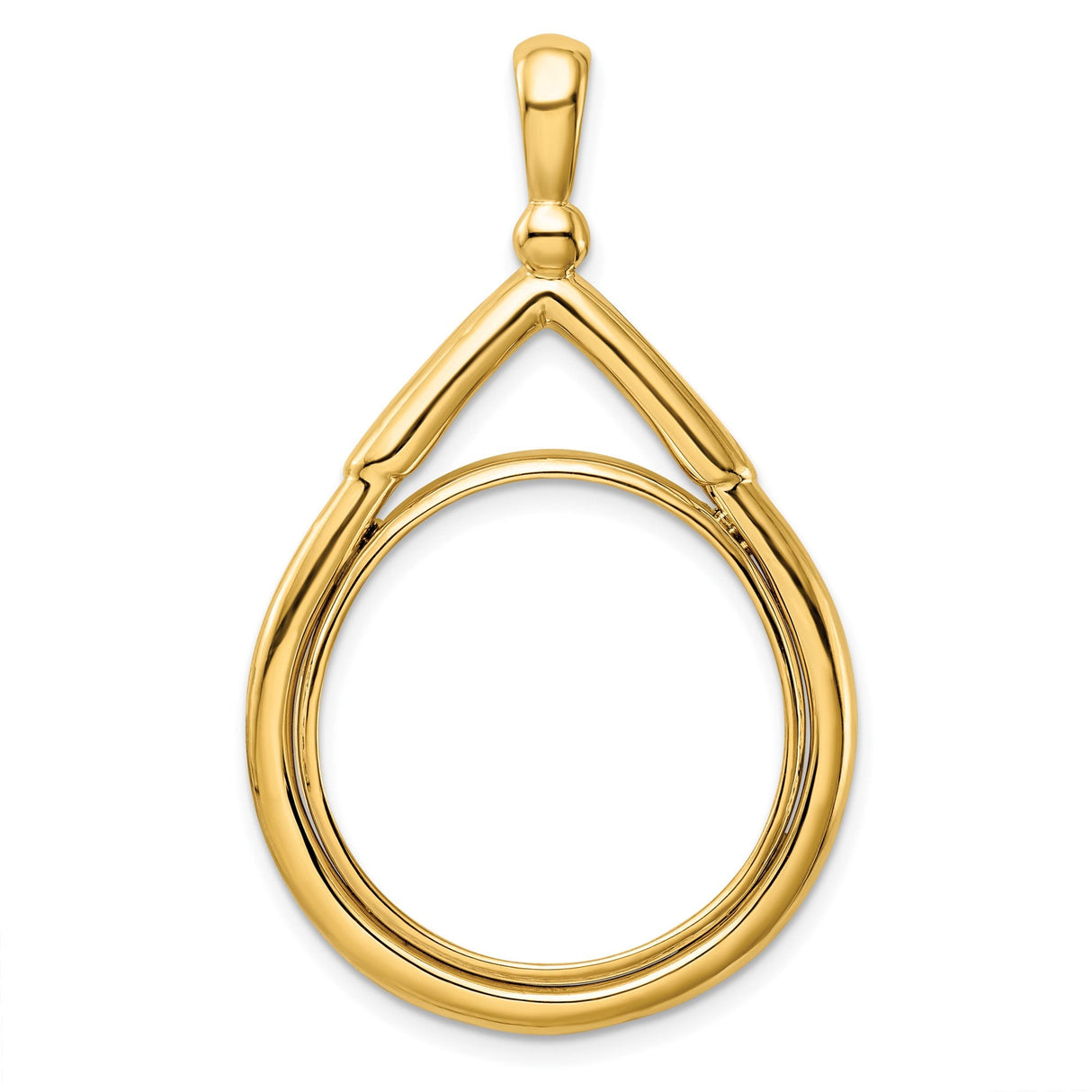 22 mm 14k Yellow Gold coin bezel for 22 mm Coin