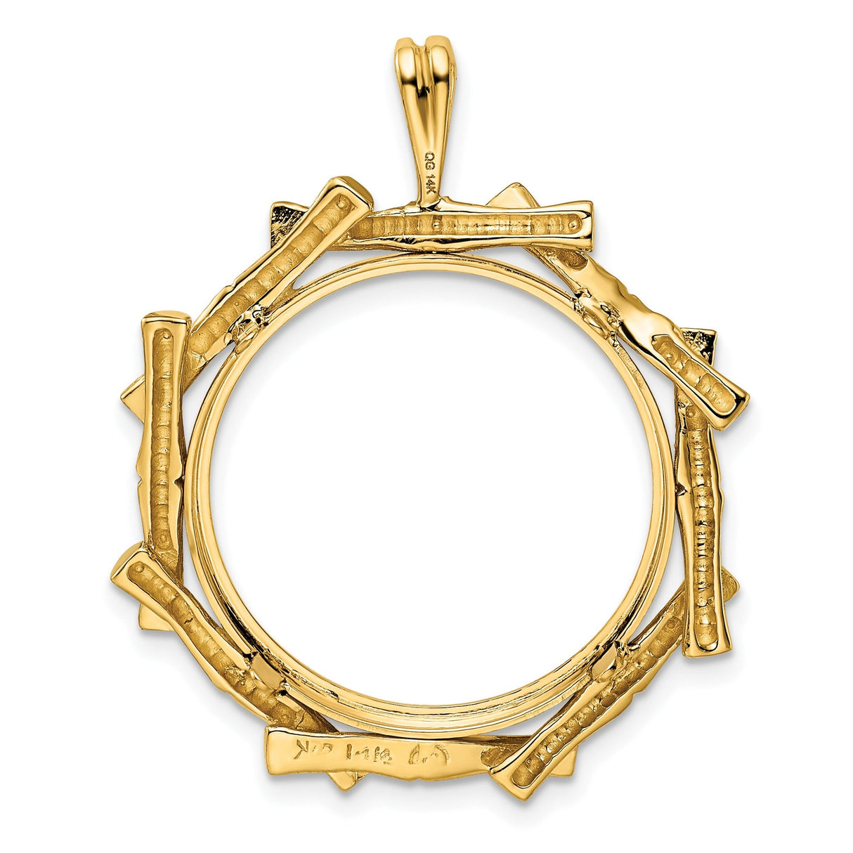 22 mm 14k Yellow Gold coin bezel for 22 mm Coin — additional image