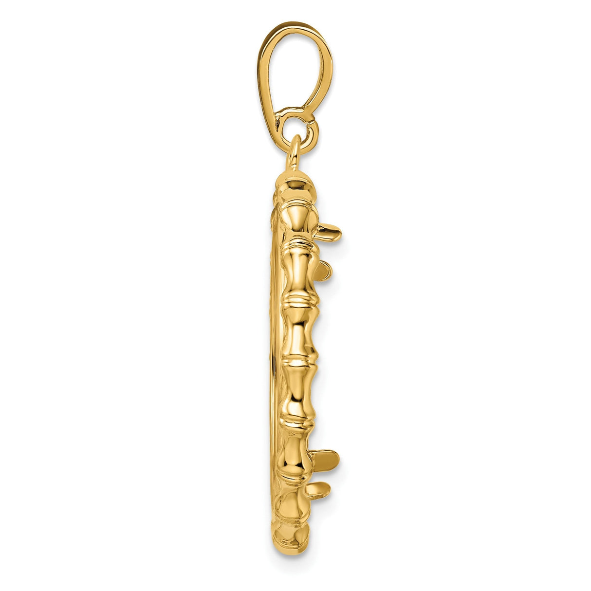 22 mm 14k Yellow Gold coin bezel for 22 mm Coin — alternate view