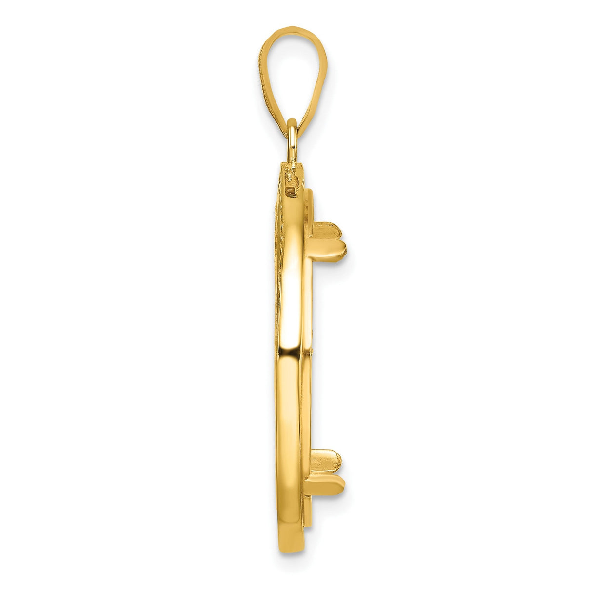 22 mm 14k Yellow Gold coin bezel for 22 mm Coin — alternate view