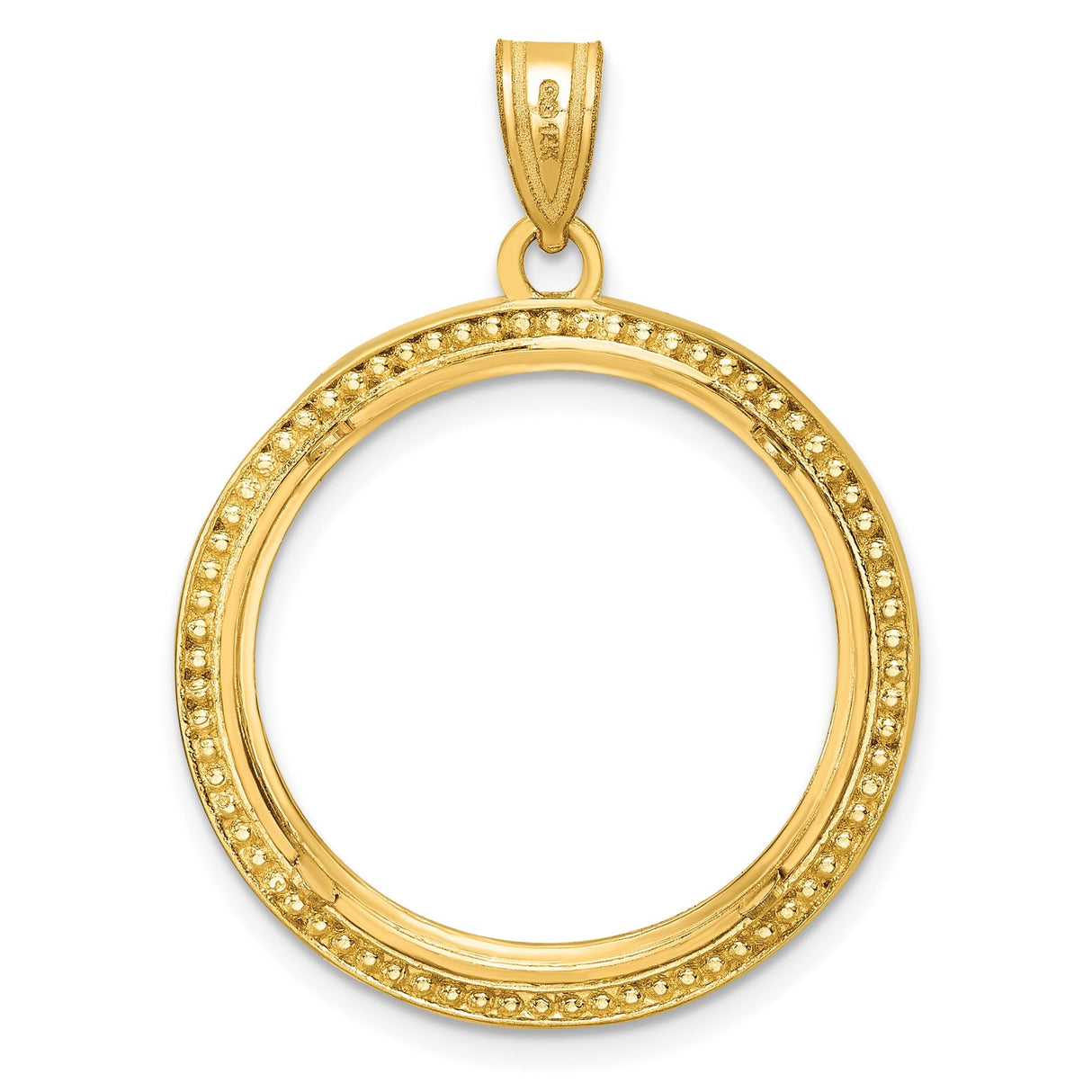 22 mm 14k Yellow Gold coin bezel for 22 mm Coin — additional image