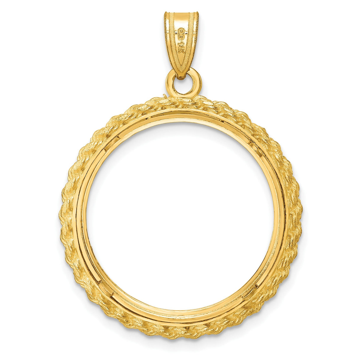 22 mm 14k Yellow Gold coin bezel for 22 mm Coin — additional image