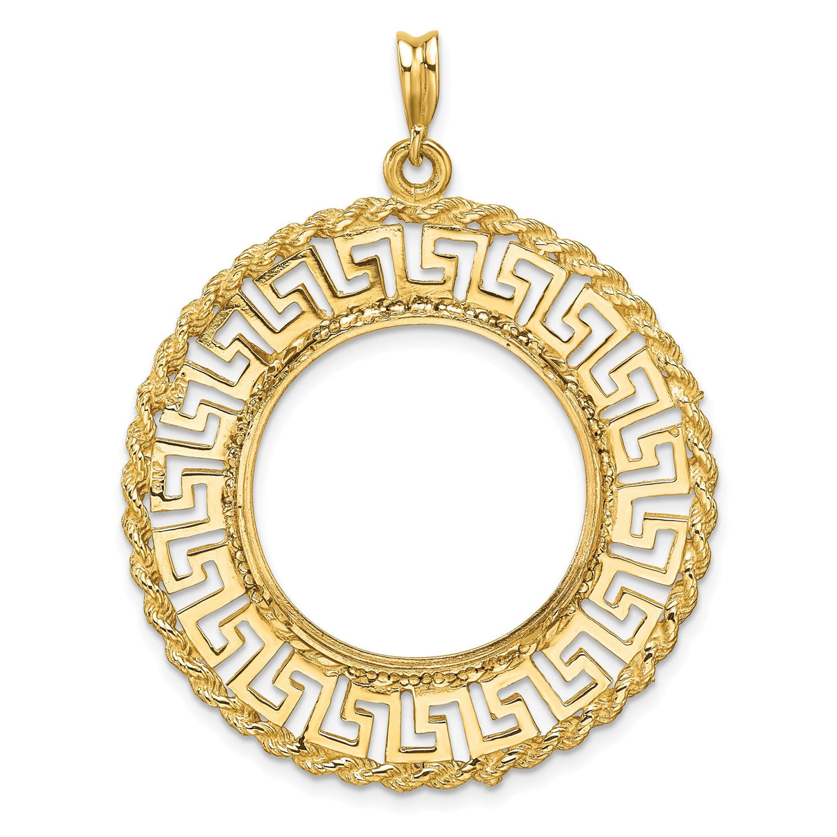 22 mm 14k Yellow Gold coin bezel for 22 mm Coin — additional image