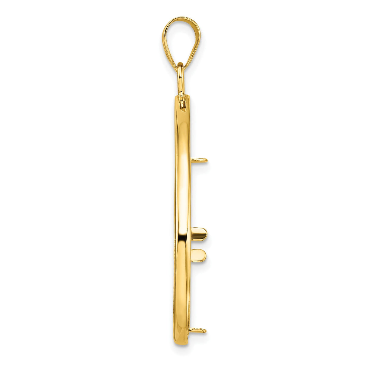 22 mm 14k Yellow Gold coin bezel for 22 mm Coin — alternate view