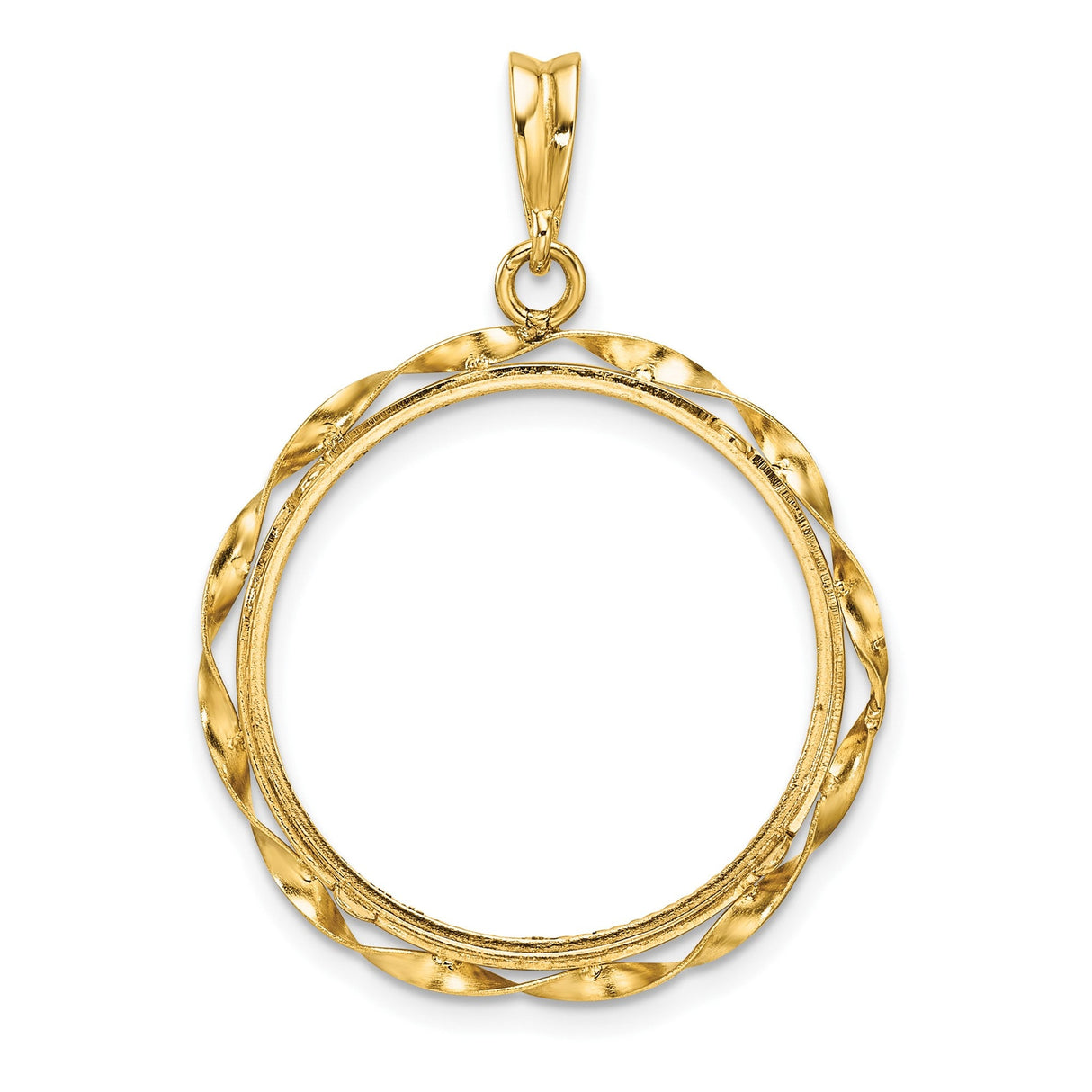 22 mm 14k Yellow Gold coin bezel for 22 mm Coin — additional image