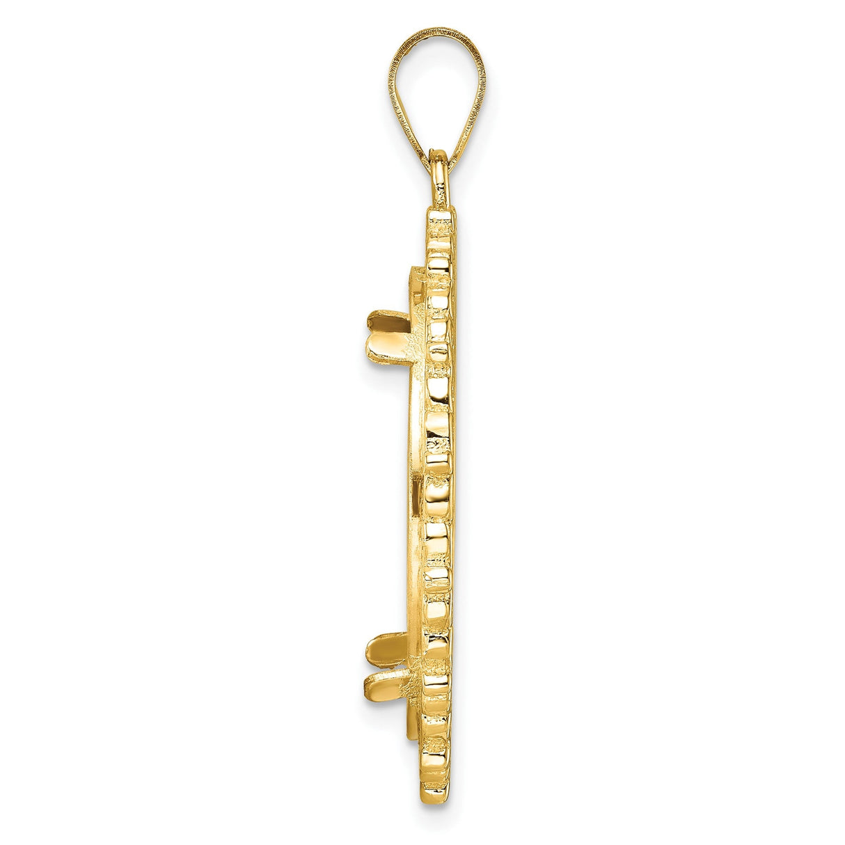 22 mm 14k Yellow Gold coin bezel for 22 mm Coin — alternate view