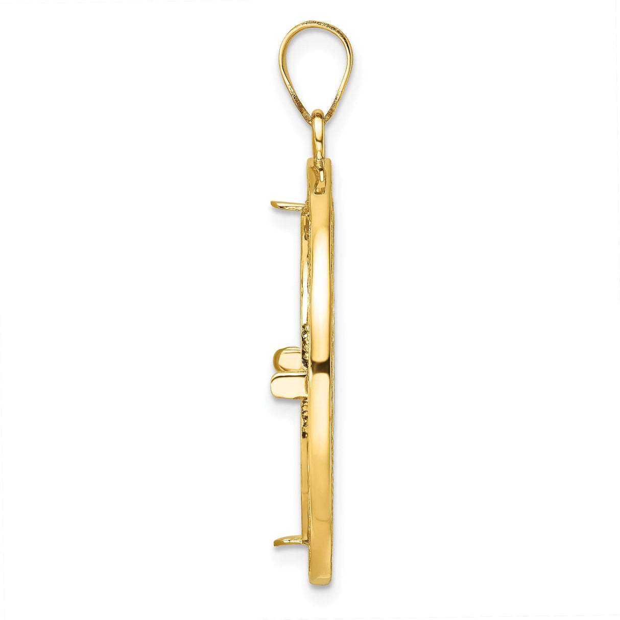 22 mm 14k Yellow Gold coin bezel for 22 mm Coin — alternate view