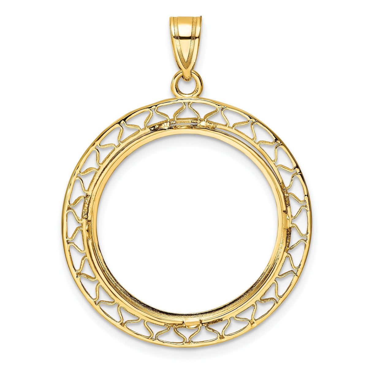 22 mm 14k Yellow Gold coin bezel for 22 mm Coin — additional image