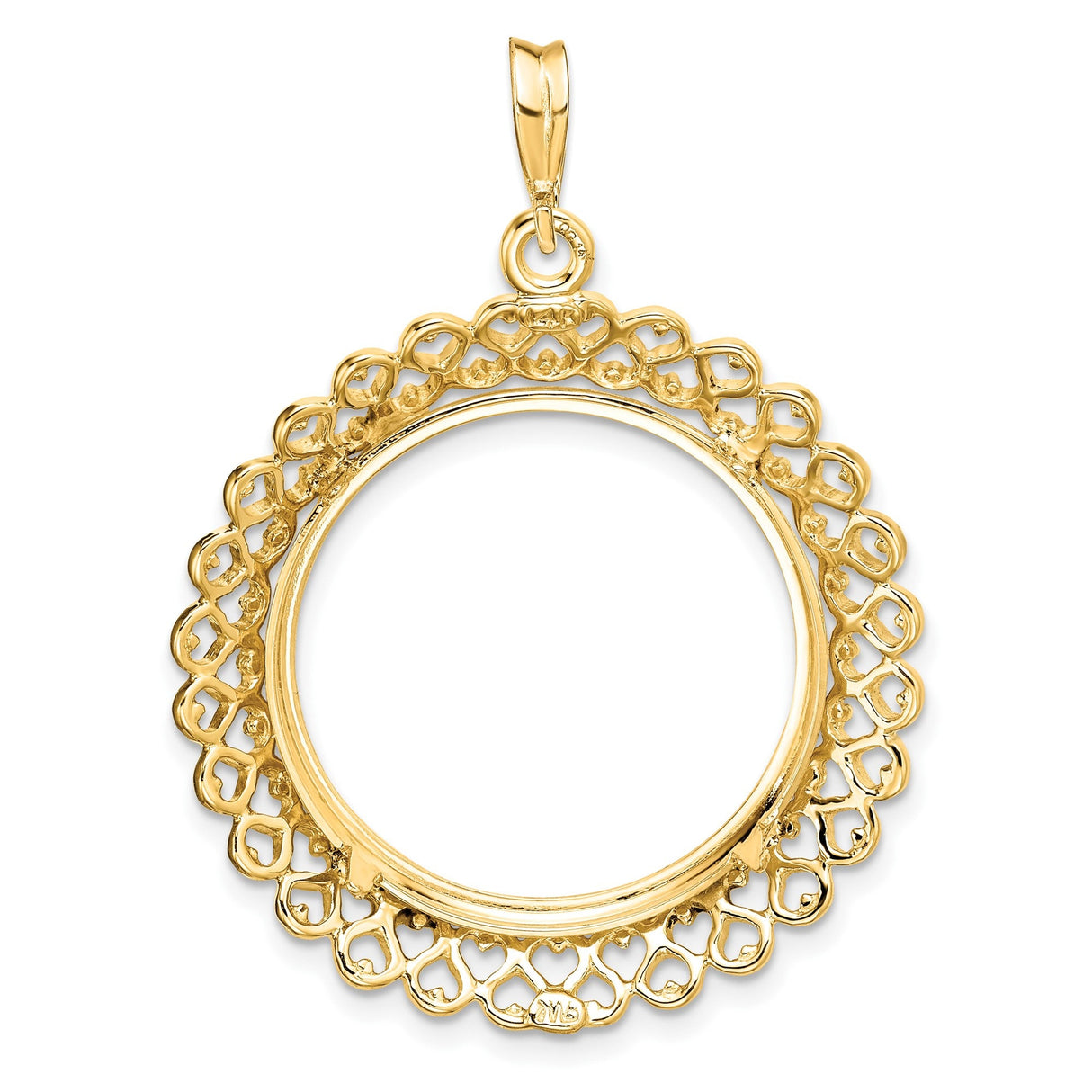 22 mm 14k Yellow Gold coin bezel for 22 mm Coin — additional image