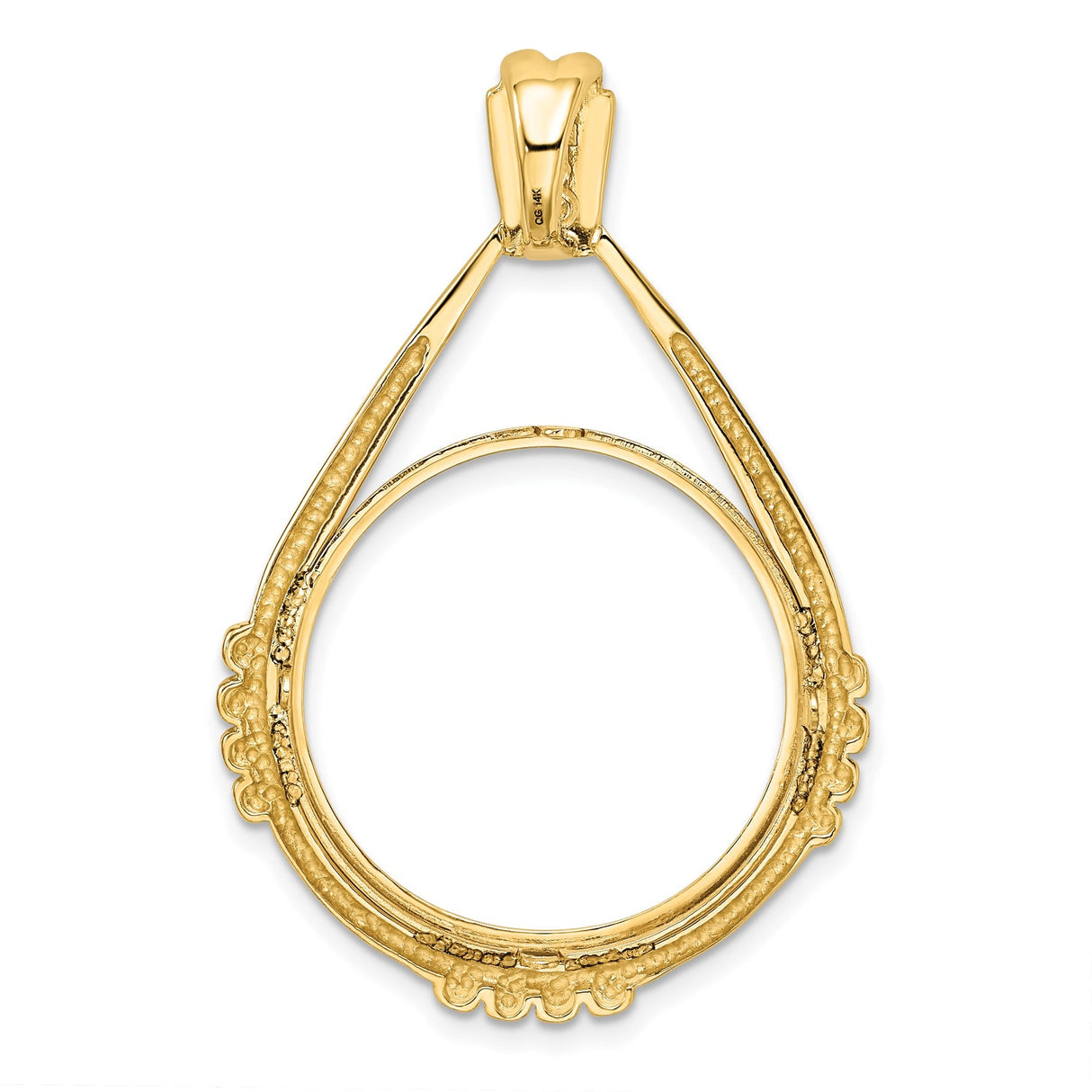 22 mm 14k Yellow Gold coin bezel for 22 mm Coin — additional image