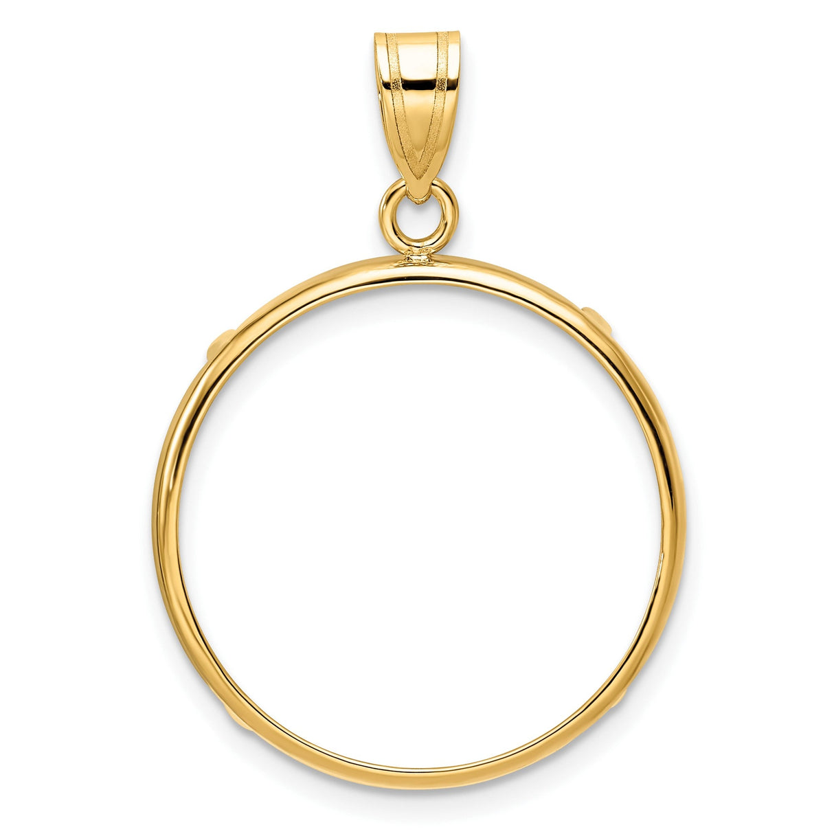 22 mm 10k Yellow Gold coin bezel for 22 mm Coin