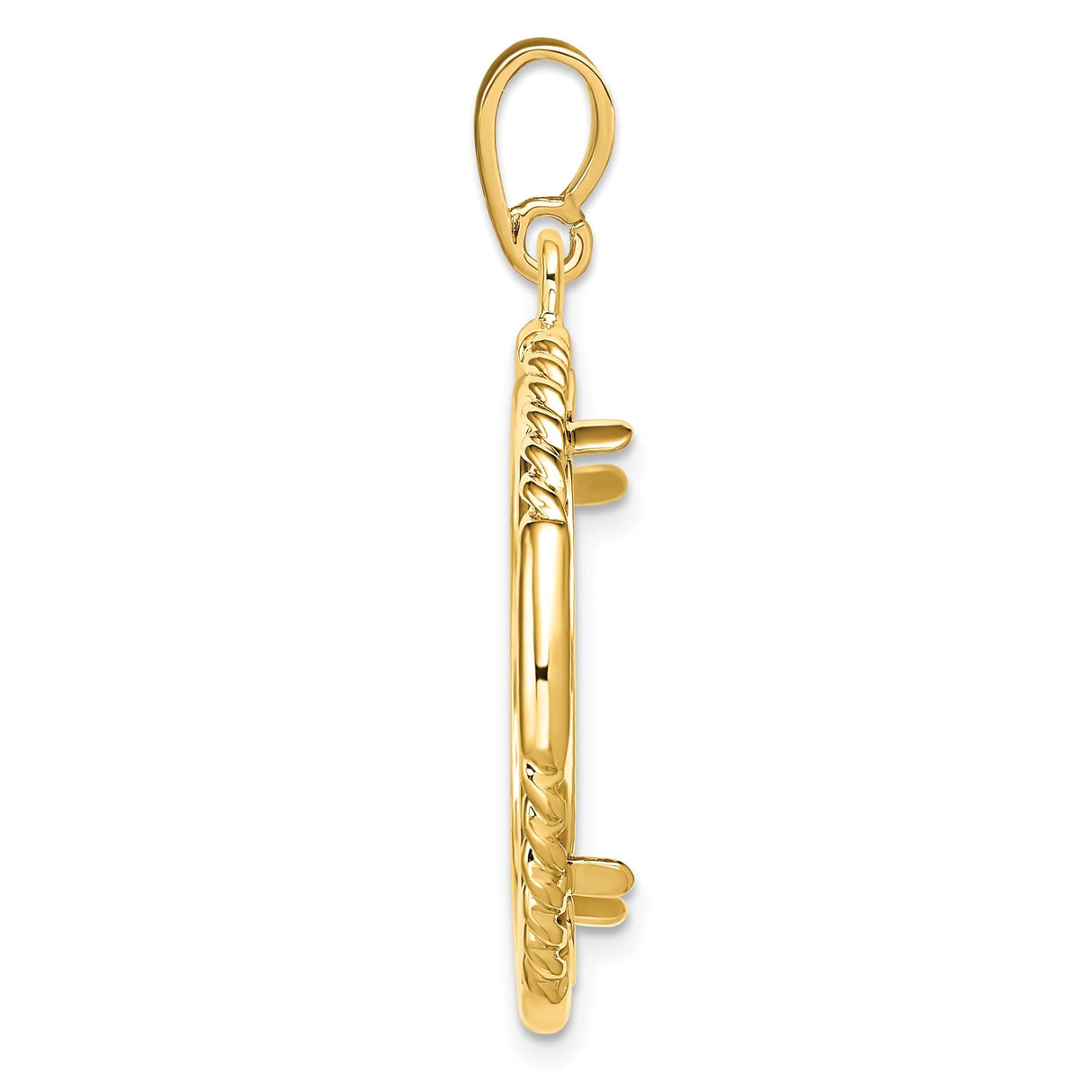 22 mm 14k Yellow Gold coin bezel for 22 mm Coin — alternate view