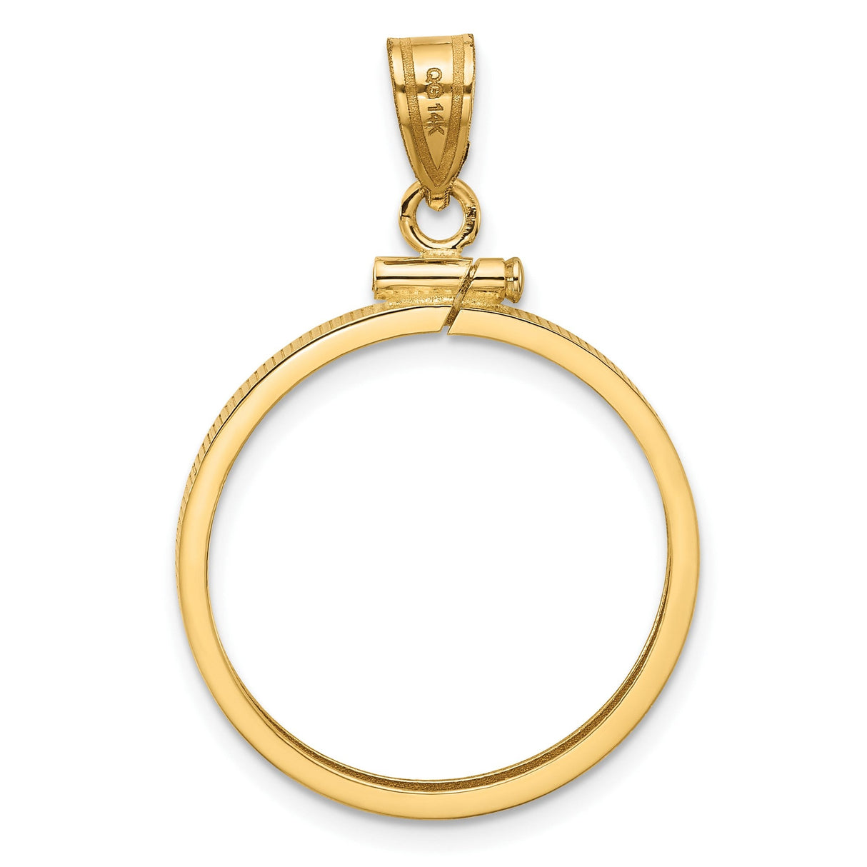22 mm 14k Yellow Gold coin bezel for 22 mm Coin — additional image