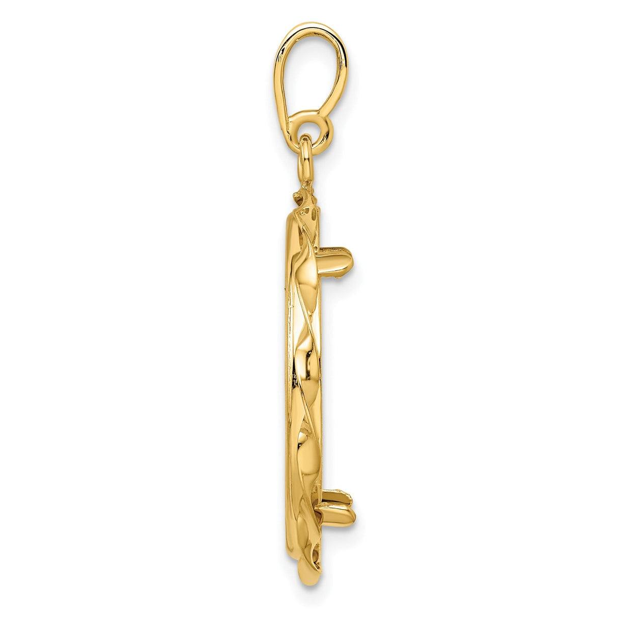 22 mm 14k Yellow Gold coin bezel for 22 mm Coin — alternate view
