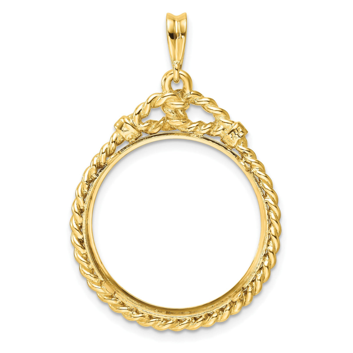 22 mm 14k Yellow Gold coin bezel for 22 mm Coin — additional image