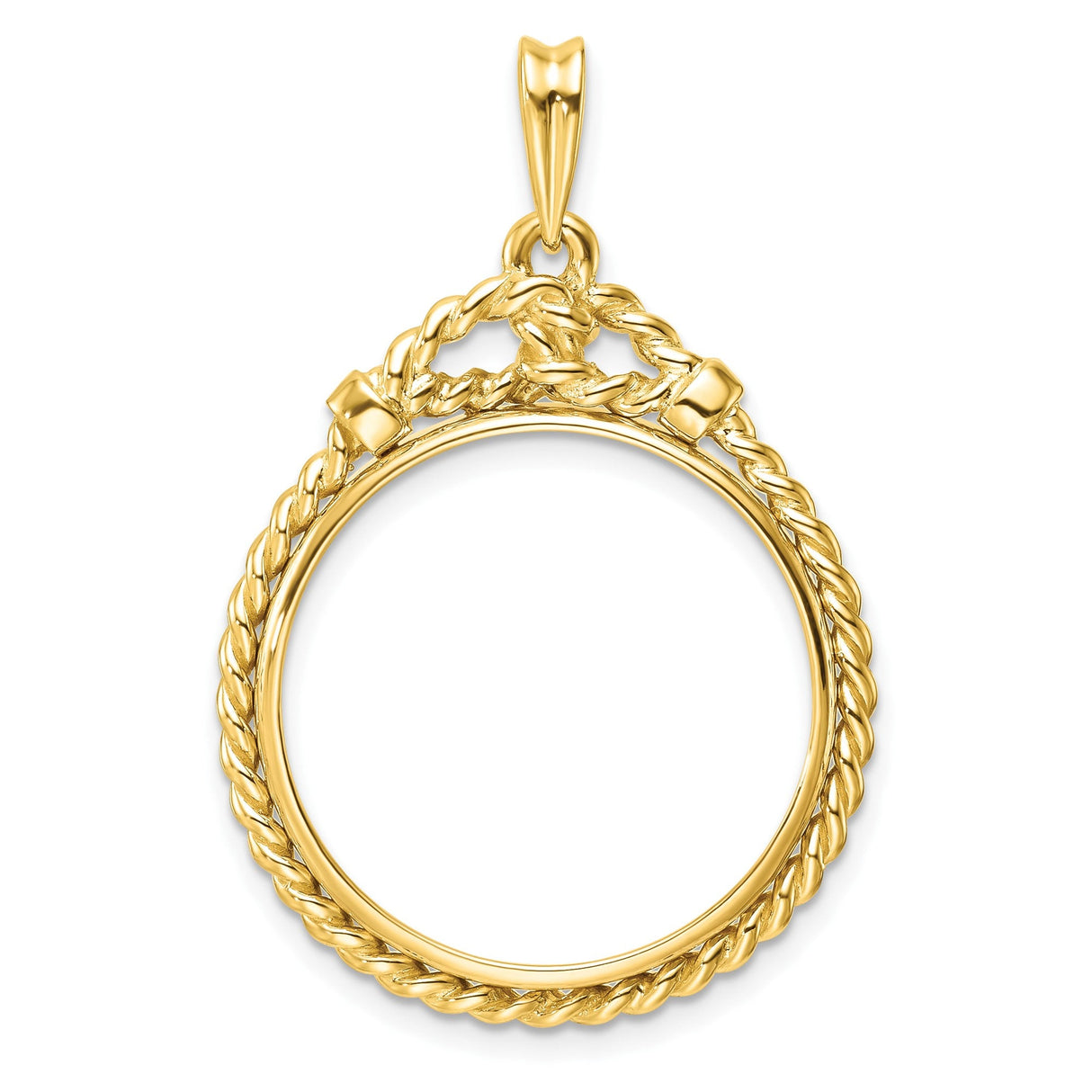 22 mm 14k Yellow Gold coin bezel for 22 mm Coin