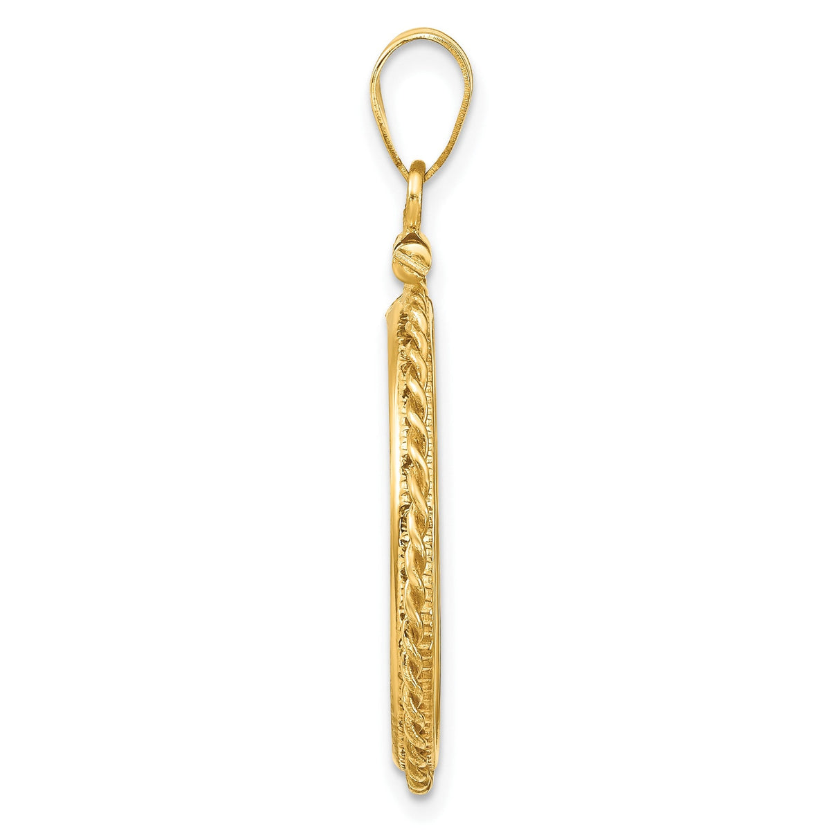 22 mm 14k Yellow Gold coin bezel for 22 mm Coin — alternate view