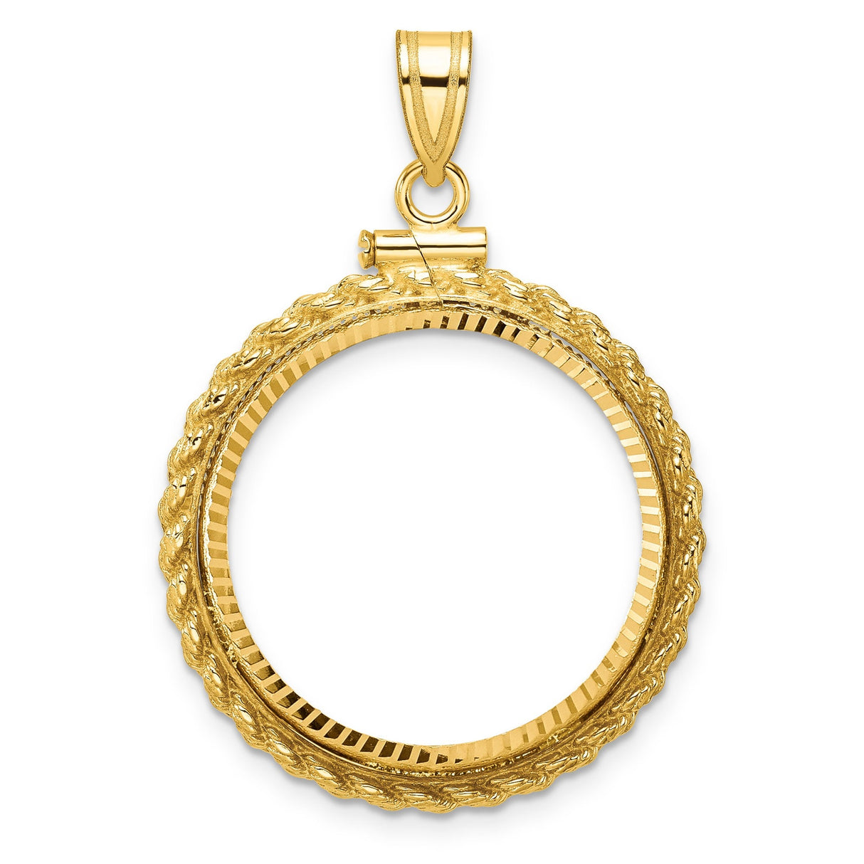 22 mm 14k Yellow Gold coin bezel for 22 mm Coin