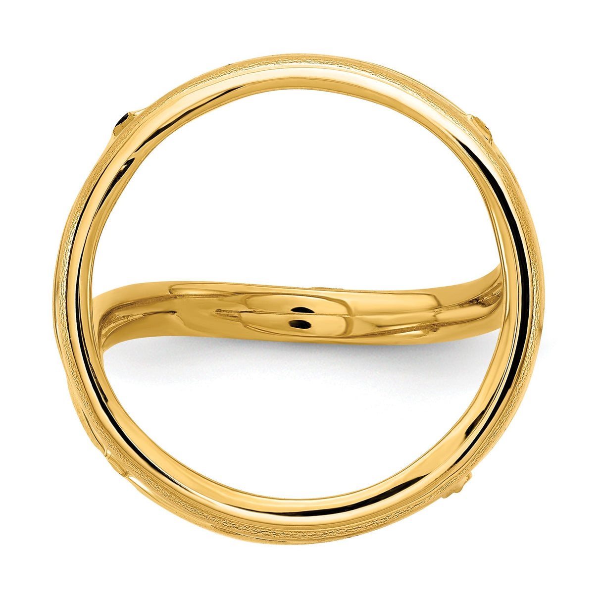 22 mm 14k Yellow Gold coin bezel for 22 mm Coin — additional image