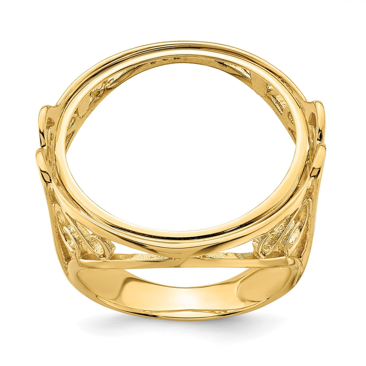 22 mm 14k Yellow Gold coin bezel for 22 mm Coin — additional image