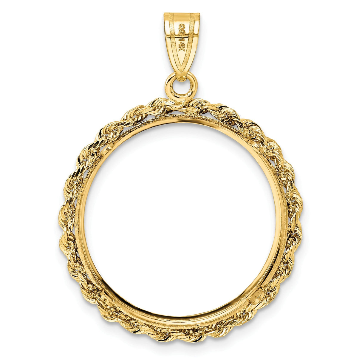 23 mm 14k Yellow Gold coin bezel for 22.6 mm Coin — additional image