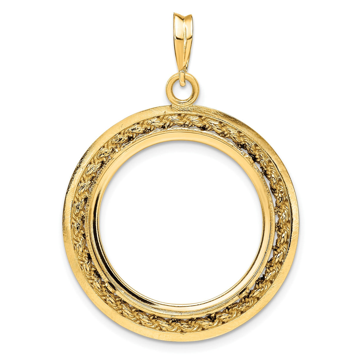 23 mm 14k Yellow Gold coin bezel for 22.6 mm Coin — additional image