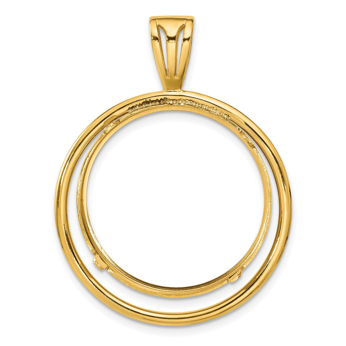 25 mm 14k Yellow Gold coin bezel for 25 mm Coin — additional image