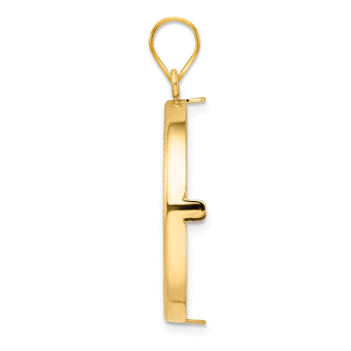 25 mm 14k Yellow Gold coin bezel for 25 mm Coin — alternate view