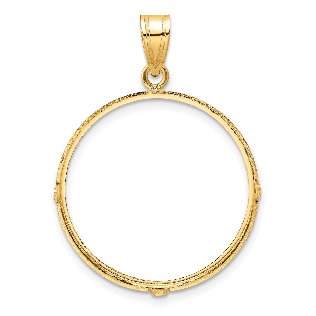 25 mm 14k Yellow Gold coin bezel for 25 mm Coin — additional image