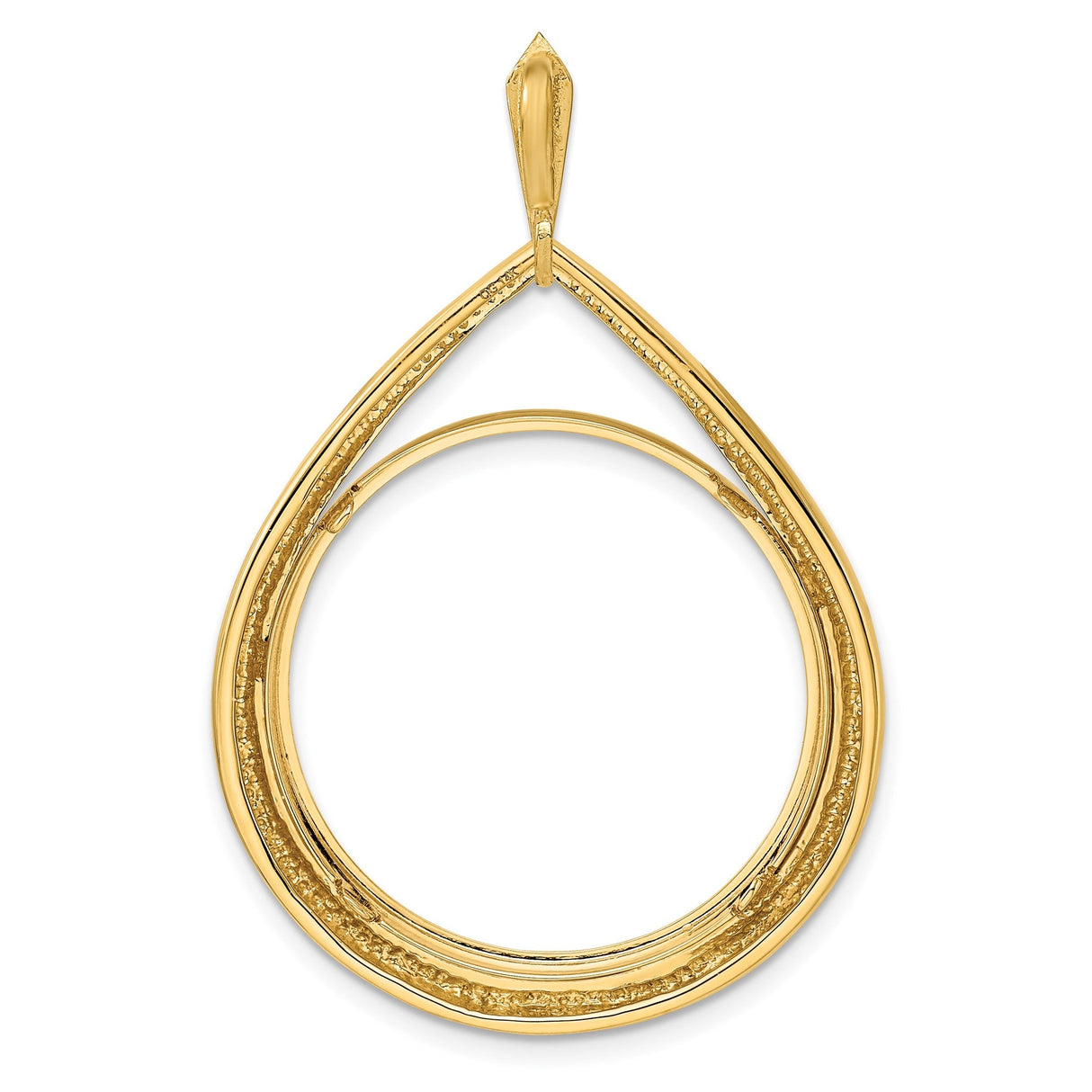 25 mm 14k Yellow Gold coin bezel for 25 mm Coin — additional image